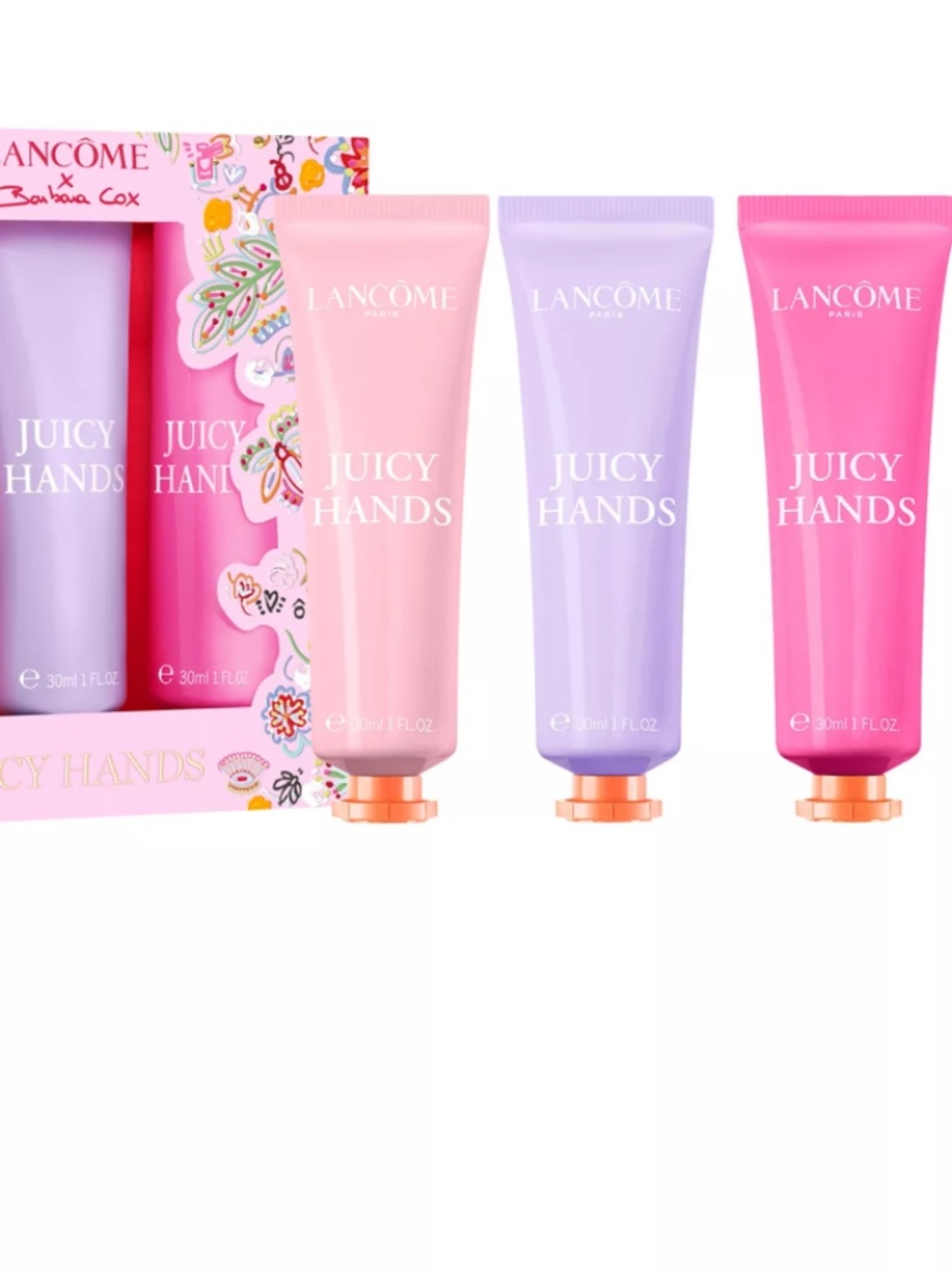 NWT Lancôme 3-Pc. Juicy Hands Limited-Edition Trio Hand Cream Set